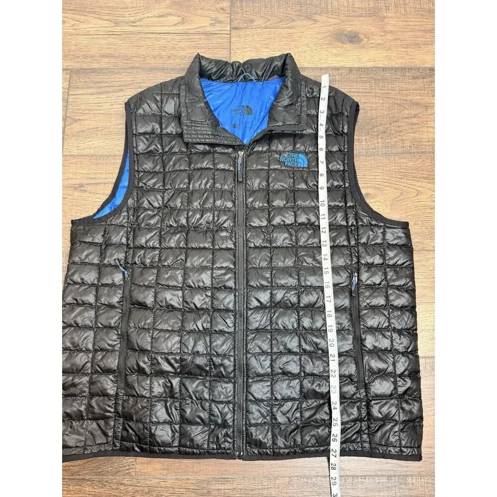 The North Face Vest Mens XL ThermoBall Eco Black Quilted Puffer Lightweight